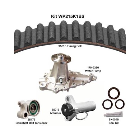Dayco Water Pump Kit, Wp215K1Bs WP215K1BS